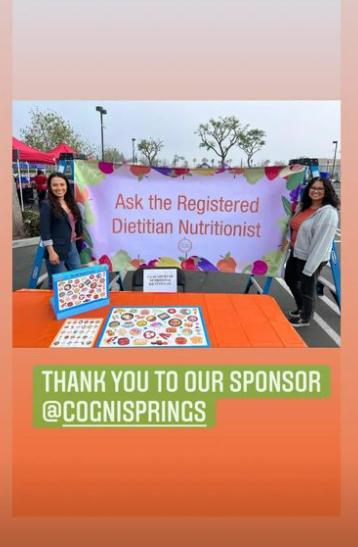 Partnered with Orange District Dietitians at Kindercarmaneta 2022 Partnered with Orange District Dietitians at Kindercarmaneta 2022