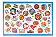 Load image into Gallery viewer, World Food Puzzle - 64 Piece Jigsaw Puzzle - Explore Dishes From Around World - Kids Ages 3+
