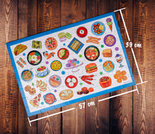 Load image into Gallery viewer, World Food Puzzle - 64 Piece Jigsaw Puzzle - Explore Dishes From Around World - Kids Ages 3+