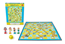 Load image into Gallery viewer, Snakes And Ladders Weather Board Game - For Children And Familes - Explore Weather - 2-4 Players - Kids Ages 3+