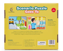 Load image into Gallery viewer, Goes To Scenario Puzzle - 54 Piece Self-Correcting Jigsaw Puzzle &amp; Reading Activity - Kids Ages 4- 8
